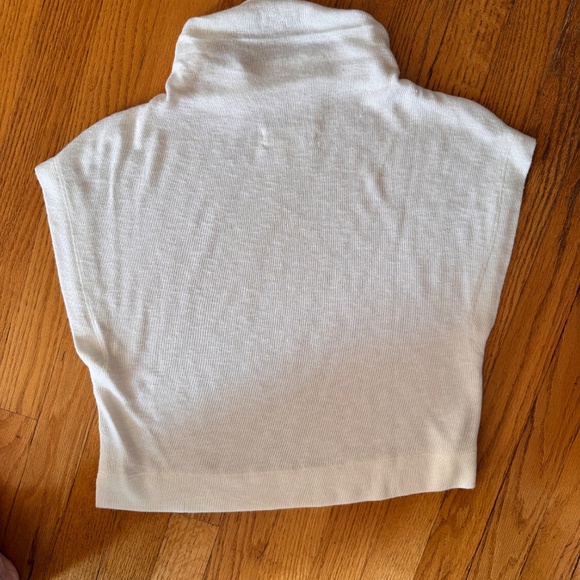 Anthropology Knit White Crop Dolma Top - XXS - Picture 2 of 3